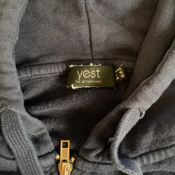 Navy Blue Zip Up - Picture 2 of 2